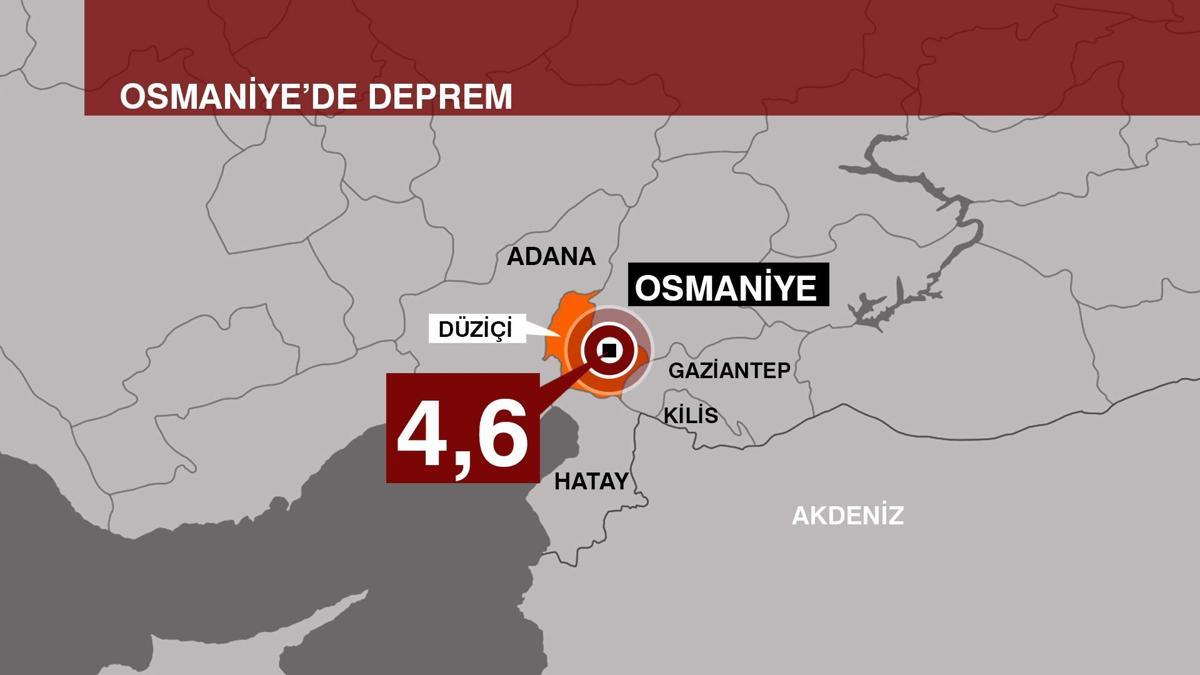 SON DAKİKA Osmaniye merkezli 4 6 büyüklüğünde deprem Hatay ve