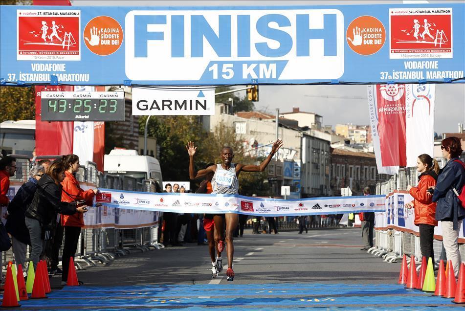37. Vodafone İstanbul Maratonu'ndan kareler