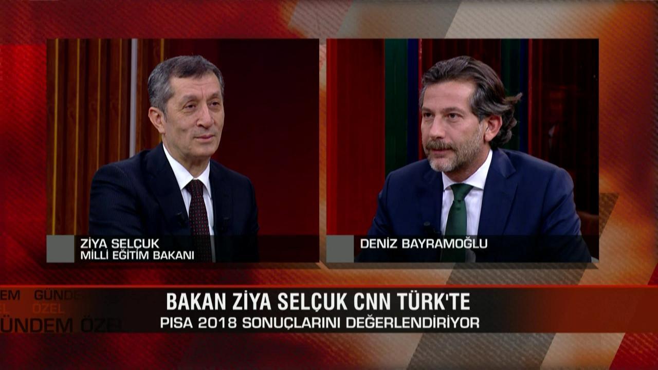 Milli Eğitim Bakanı Ziya Selçuk, PISA 2018 sonuçlarını Gündem Özel'de değerlendirdi