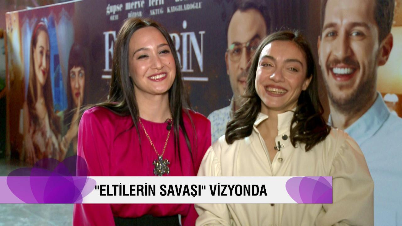 Eltilerin Savaşı filminin başrol oyuncuları Gupse Özay ve Merve Dizdar, Afiş'e konuk oldu