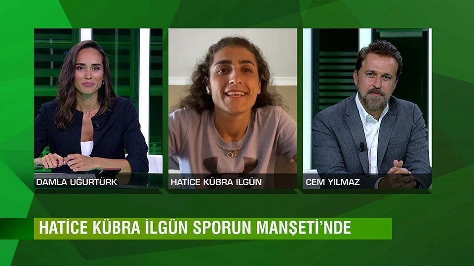 Milli tekvandocu Hatice Kübra İlgün, çalışmalarını Sporun Manşeti'nde anlattı