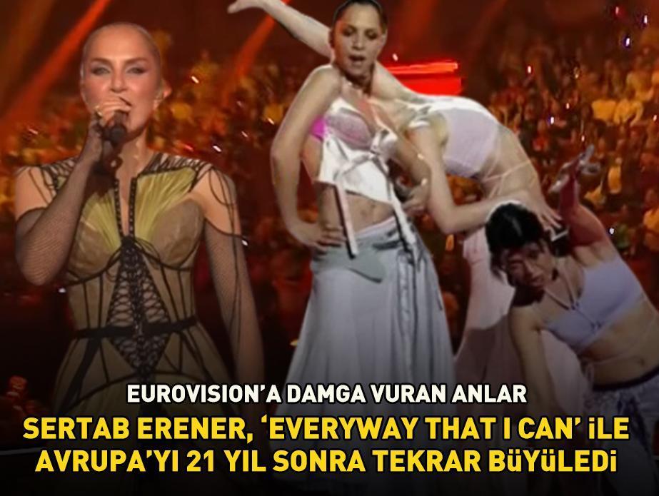 Eurovision'da sahne alan Sertab Erener 'Everyway That I Can' ile 21 yıl sonra tekrar Avrupa'yı büyüledi