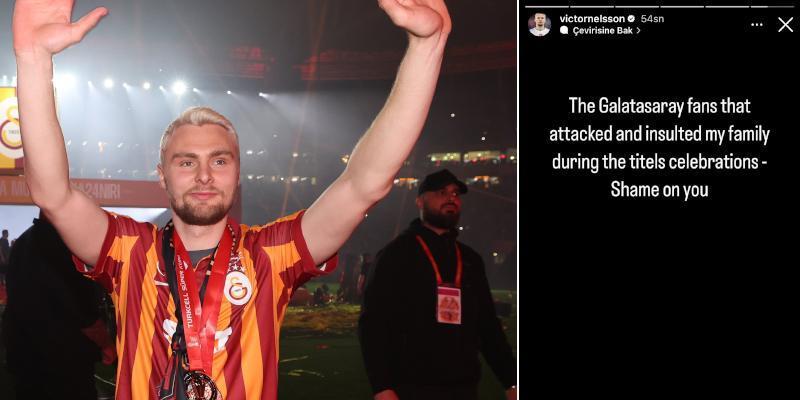 Galatasaray'da Victor Nelsson'dan o taraftarlara tepki: Size yazıklar olsun