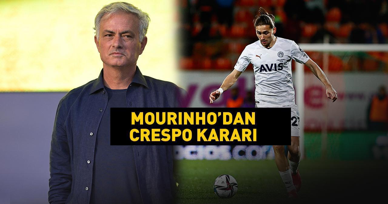 SON DAKİKA! Fenerbahçe’de Miguel Crespo gelişmesi: Mourino kararını verdi