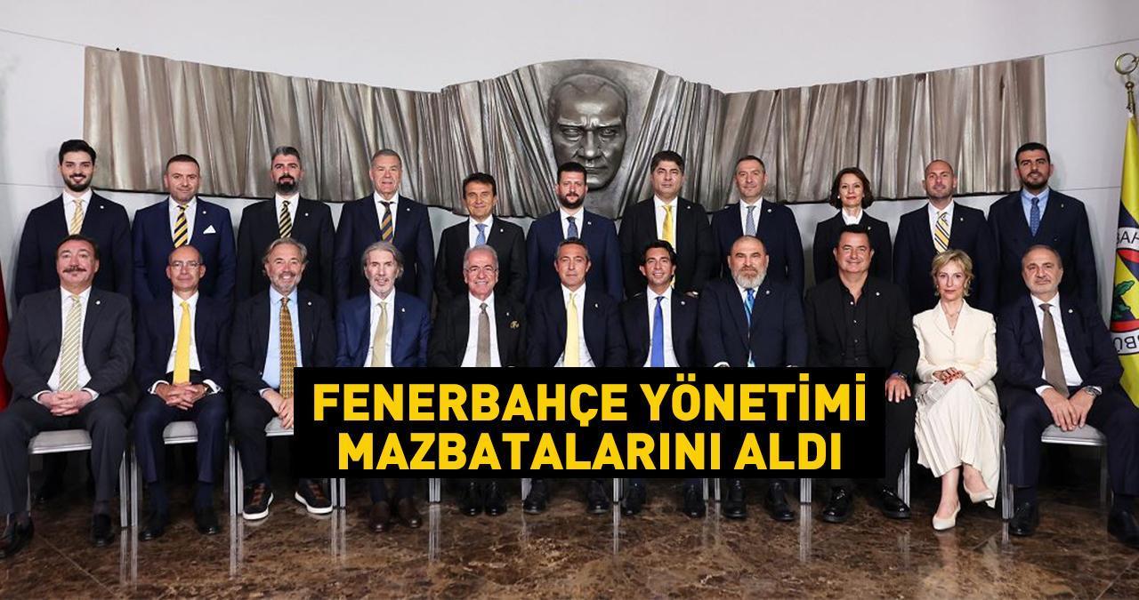 Fenerbahçe’de Ali Koç ve yönetimi, mazbatalarını aldı