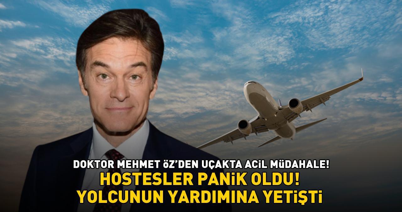Doktor Mehmet Öz'den uçakta acil müdahale! Fenalaşan yolcunun imdadına yetişti: ‘Hostesler panik oldu’