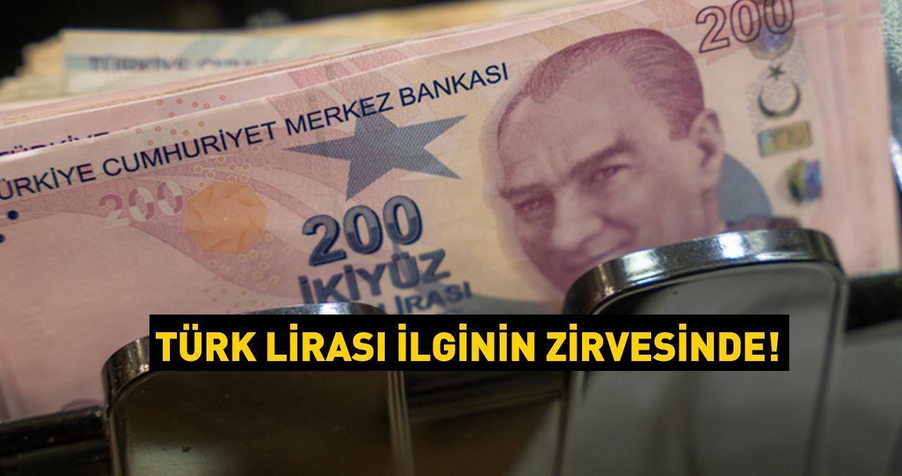 Türk Lirası ilginin zirvesinde! Rakamlar 3.5 trilyonu geçti...