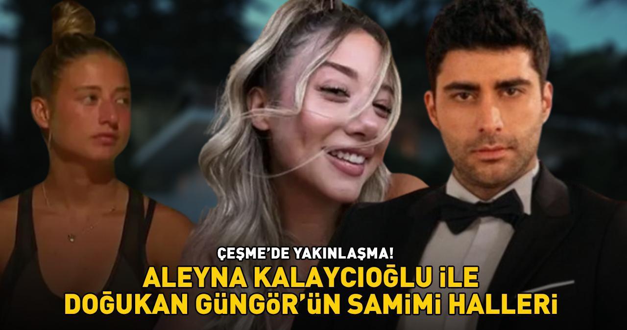 Survivor Aleyna Kalaycıoğlu ile Kızılcık Şerbeti'nin yıldızı Doğukan Güngör'ün samimi halleri! 'Şimdi Görkem düşünsün'