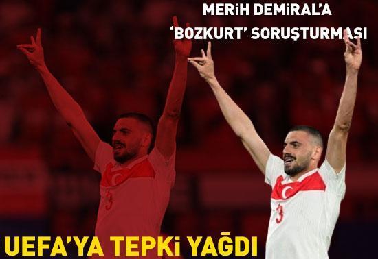 Merih Demiral'a 'bozkurt' soruşturması! UEFA'ya Türkiye'den tepki yağdı