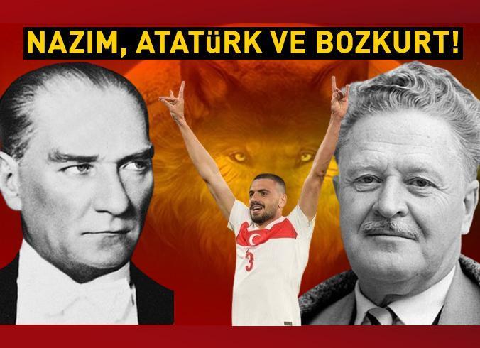 UEFA, Merih Demiral'ın bozkurt işaretine soruşturma başlattı! Tartışmalara bu başlıkla katıldı: Nazım, Atatürk ve Bozkurt...