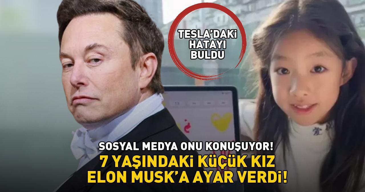 7 yaşındaki küçük kız Elon Musk'a ayar verdi! Tesla'daki teknik arızayı bakın nasıl buldu: 'Bunu düzeltebilir misin?'