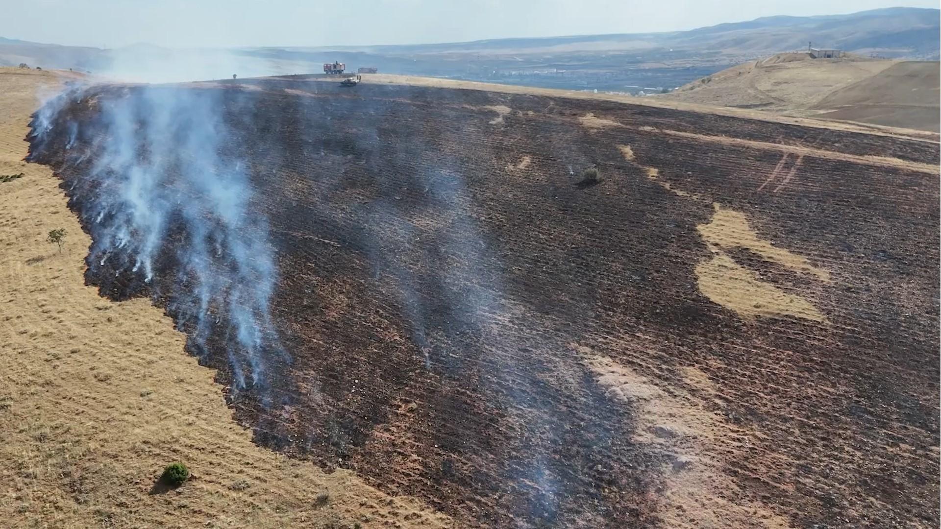 Mangal ateşi 3 bin dönüm araziye yayıldı