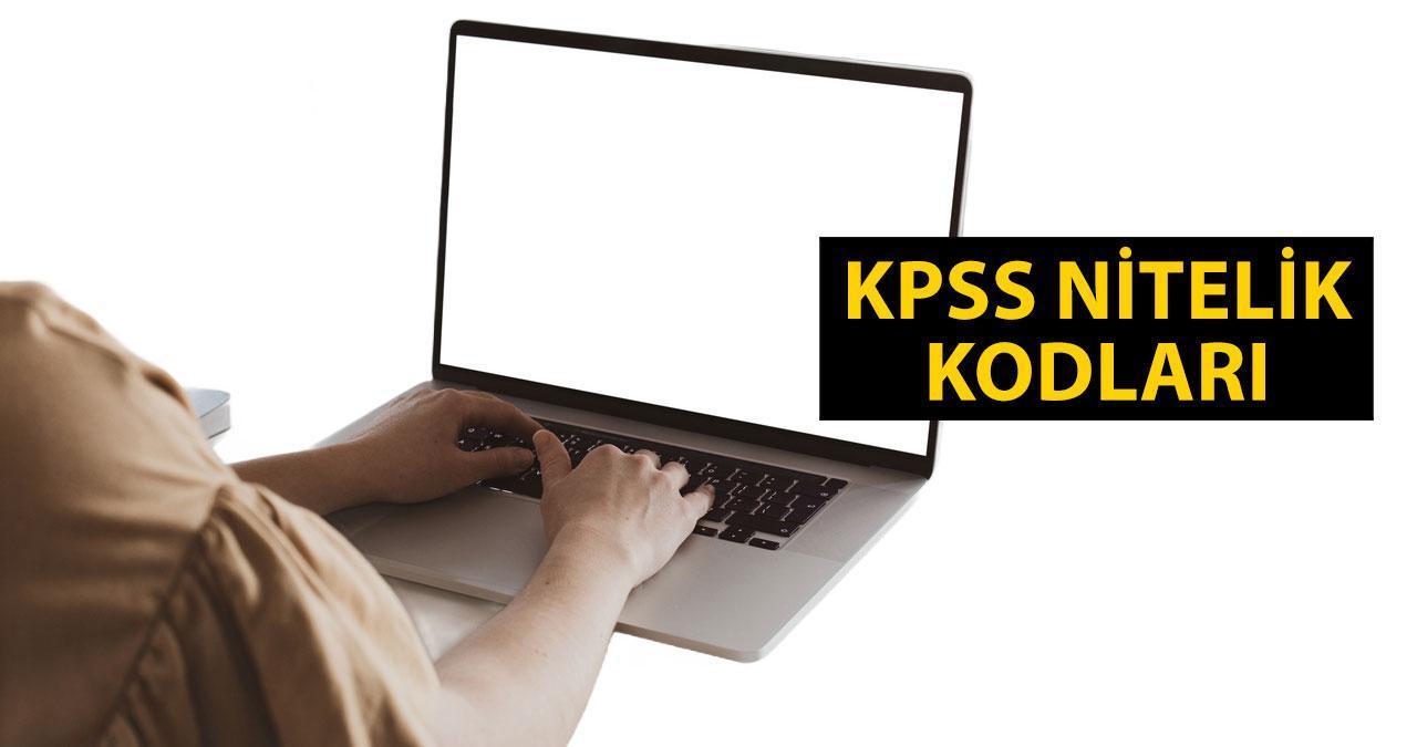 KPSS Tercih Kılavuzu Nitelik Kodları ve Anlamları