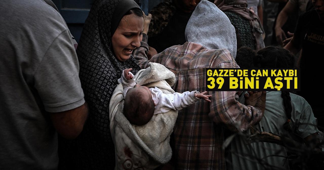 İsrail vahşeti devam ediyor: Gazze'de can kaybı 39 bini aştı!