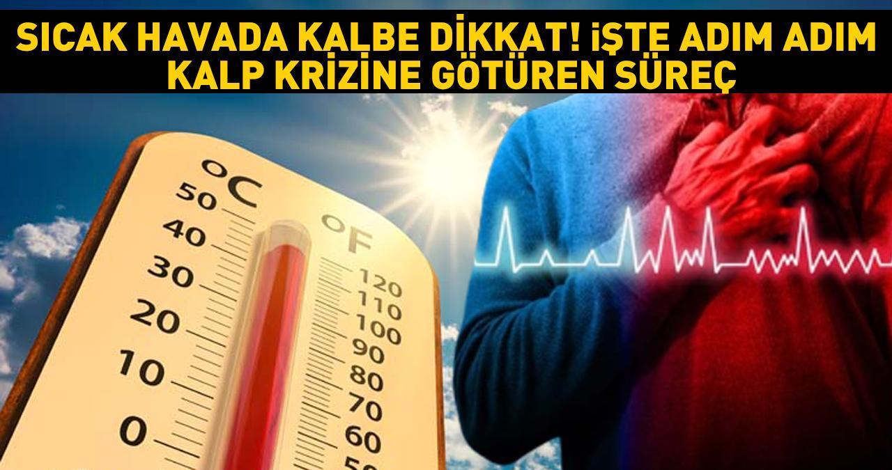 Sıcak hava kalbi böyle vuruyor! İşte adım adım kalp krizine götüren süreç... Uzman isimden kalp hastalarına Su, klima ve güneş uyarısı!