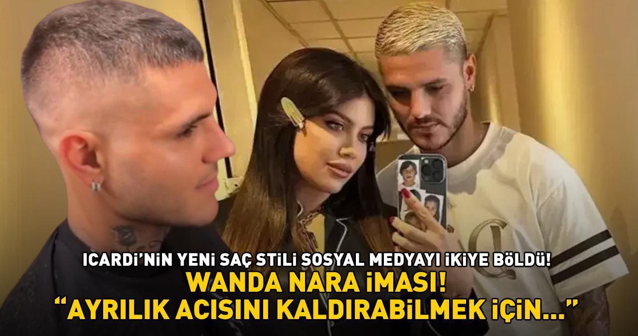 Galatasaray'ın yıldızı Icardi'nin yeni imajı olay oldu! Sosyal medyada 'Wanda Nara' iması: 'Ayrılık acısını kaldırabilmek için...'