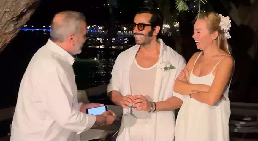 Sürpriz nikah! Gökhan Türkmen, doğum gününde Sinem Aksoy ile nikah tazeledi