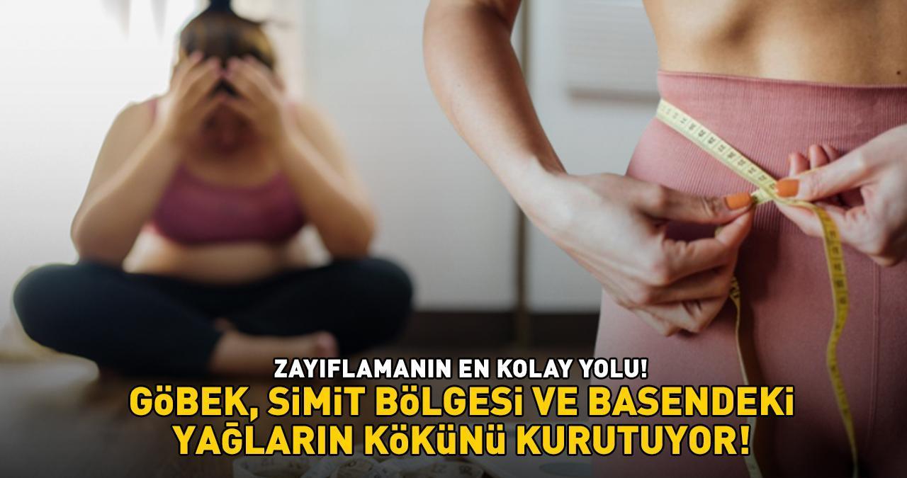 ZAYIFLAMANIN EN KOLAY YOLU! Göbek, simit bölgesi ve basendeki yağların kökünü kurutuyor! '5 dakikada hazırlanıyor, karnı dümdüz yapıyor'