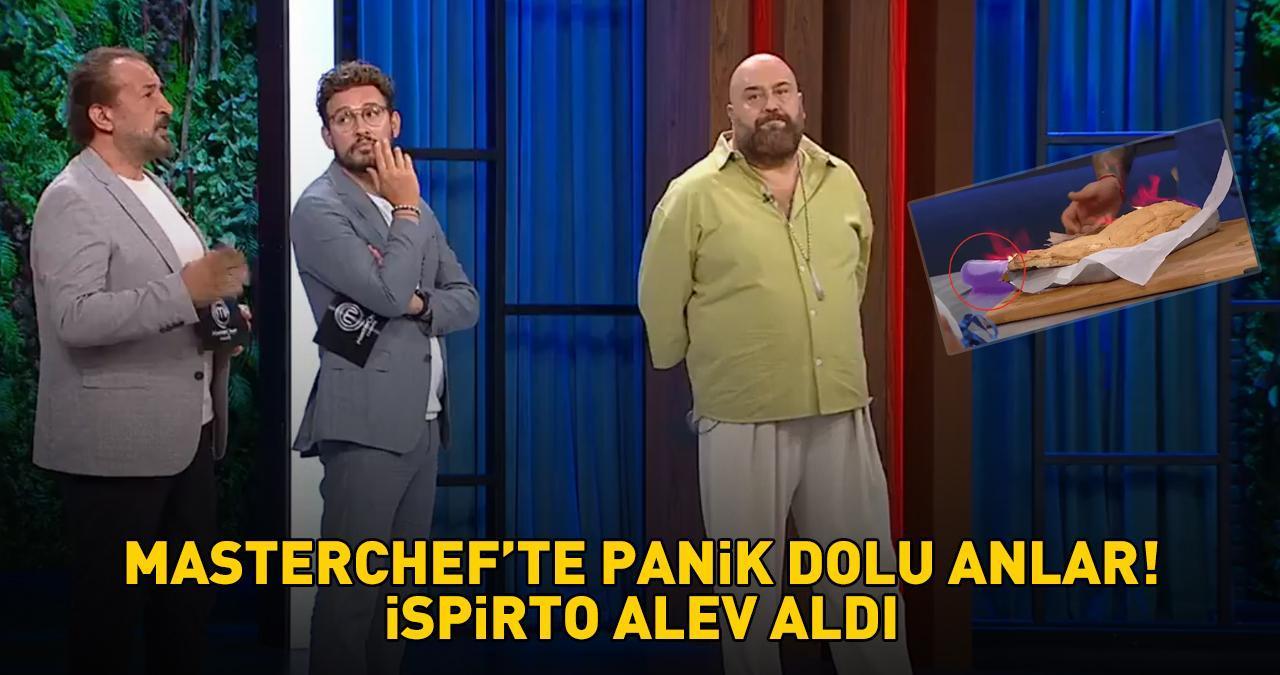 Masterchef'te 7. eleme adayı belli oldu! İSPİRTO ALEV ALDI, HERKES PANİK OLDU