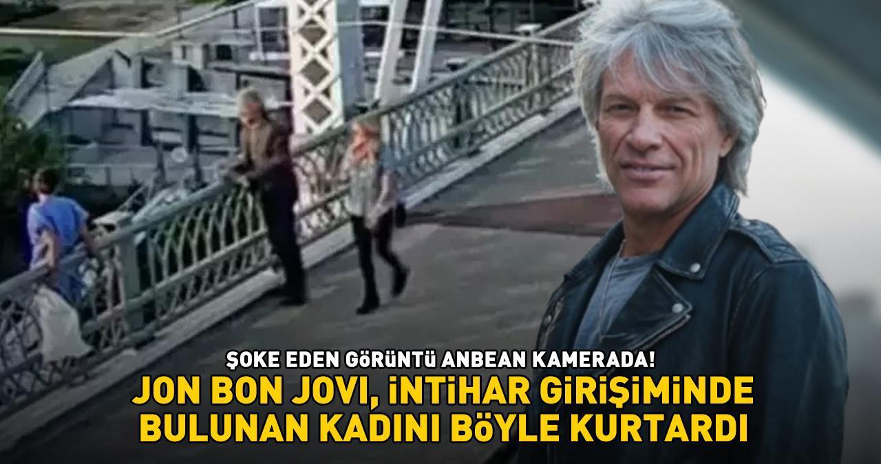 ŞOKE EDEN İNTİHAR GİRİŞİMİ! 80'lere damga vuran ünlü şarkıcı Jon Bon Jovi kadını böyle kurtardı