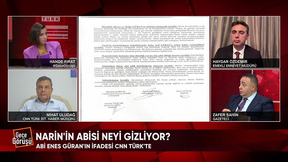 Güran ailesi neyi saklıyor? Narin'in abisi neyi gizliyor? Baba Arif Güran ifadesinde ne anlattı? Gece Görüşü'nde konuşuldu