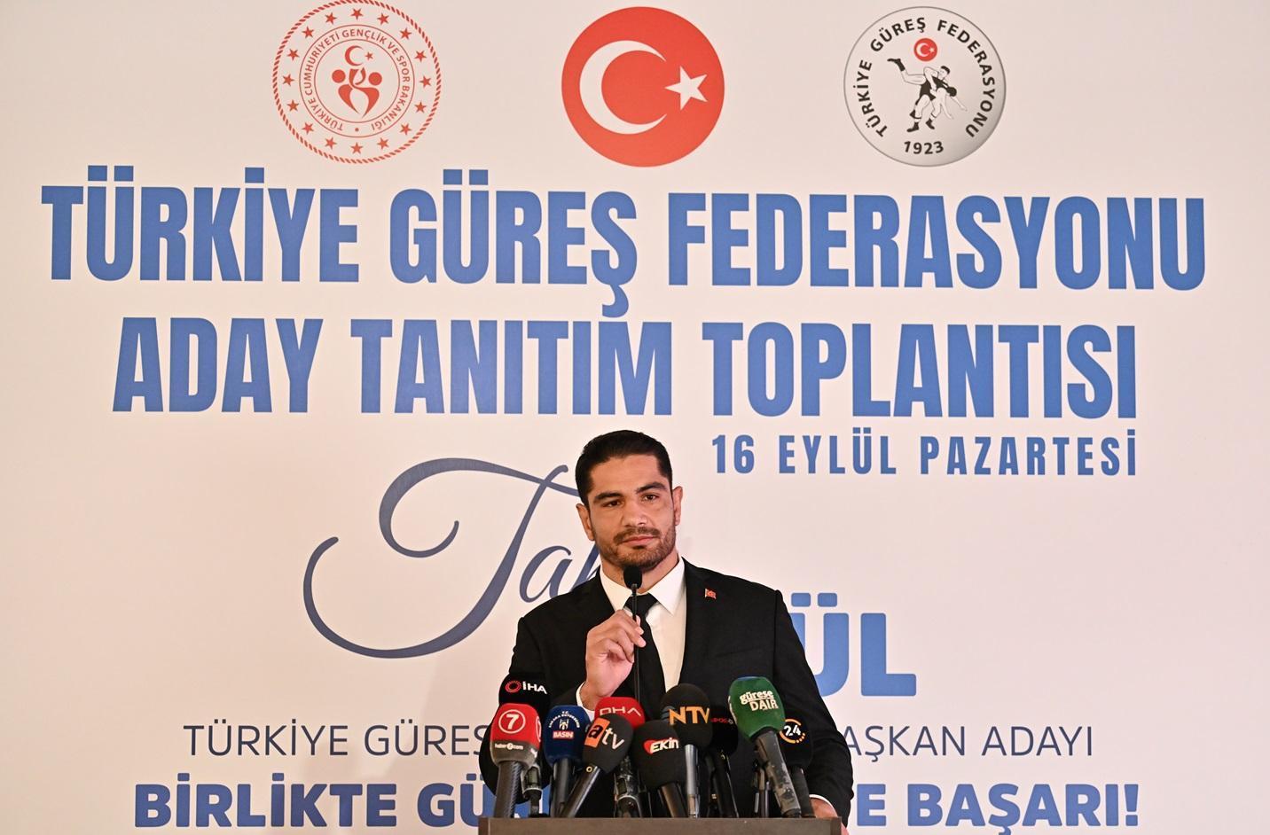 Taha Akgül, Türkiye Güreş Federasyonu başkanlığına adaylığını duyurdu