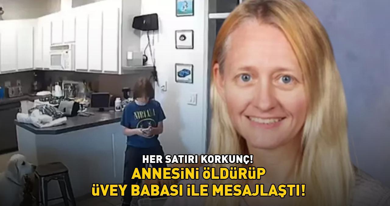 ANNESİNİ ÖLDÜRÜP ÜVEY BABASI İLE MESAJLAŞTI! Bir ülke onu konuşuyor! 'Her satırı korkunç'