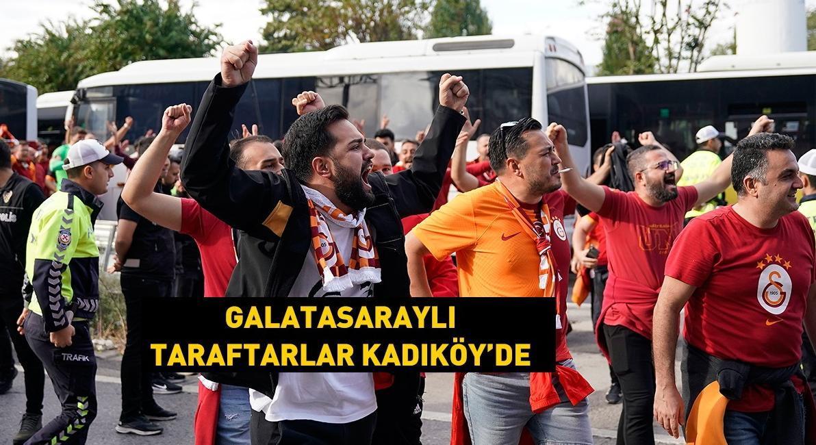 Galatasaraylı taraftarlar, stada ulaştı