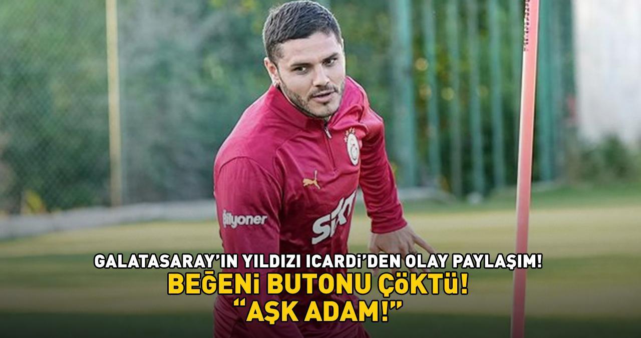 Galatasaray'ın yıldızı Icardi sosyal medyayı salladı! Wanda Nara ile barışmıştı! 'AŞK ADAM!'