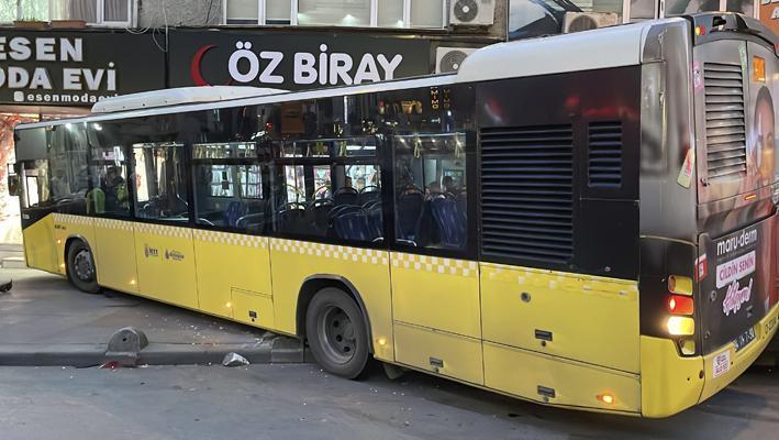 İETT otobüsü gelinlik mağazasına girdi