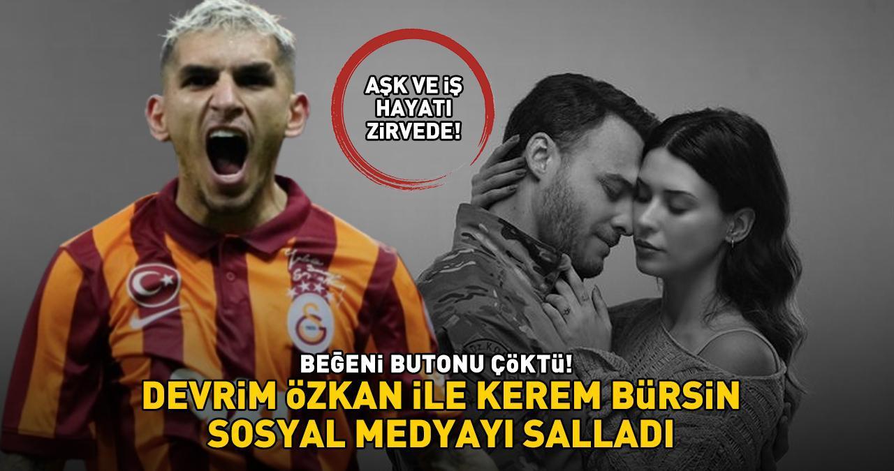 GALATASARAY - PAOK MAÇI ÖNCESİ GÜNDEM OLDU! Torreira'nın sevgilisi Devrim Özkan ile Kerem Bürsin sosyal medyayı salladı