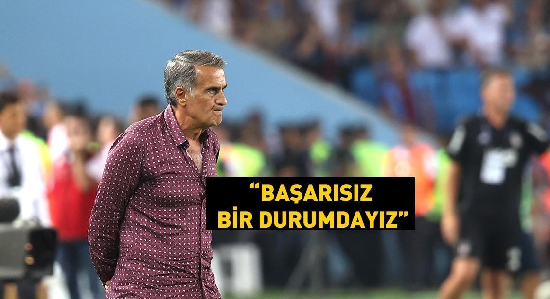 Trabzonspor’da Şenol Güneş, sorumluluğu üstlendi