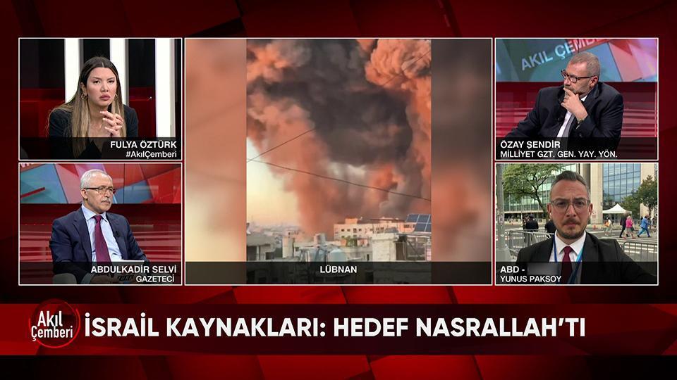 İsrail'in Beyrut'un merkezini bombalaması, Hizbullah lideri Nasrallah öldü iddiası ve sonrasında yaşananlar Akıl Çemberi'nde ekrana geldi