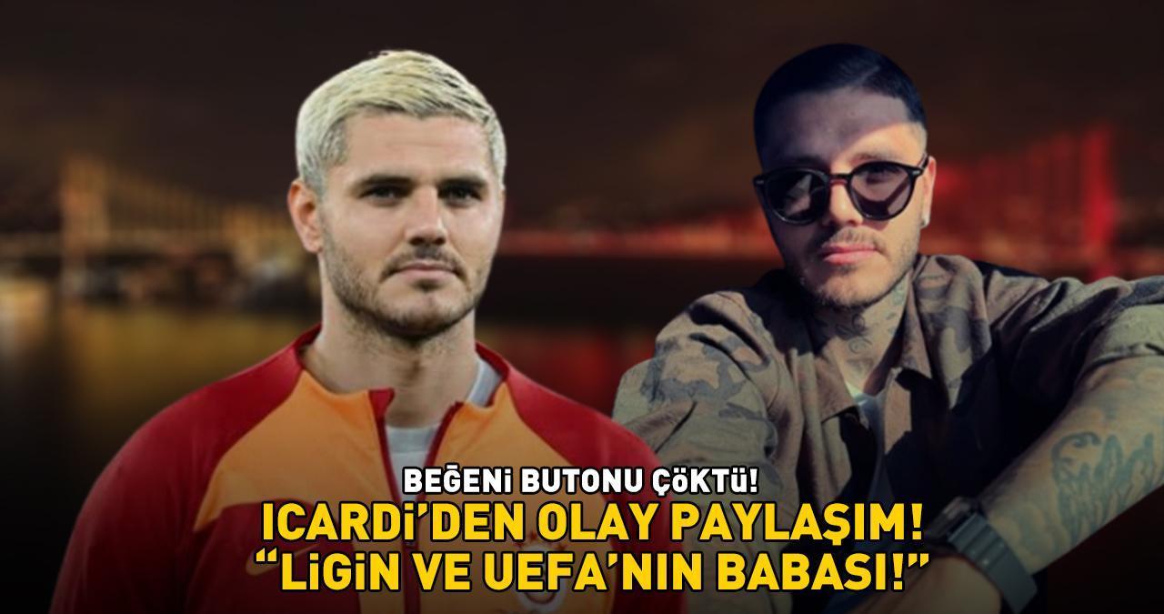 Icardi'den Galatasaray - Kasımpaşa maçı öncesi olay pozlar! 'SÜPER LİG'İN VE UEFA’NIN BABASI’