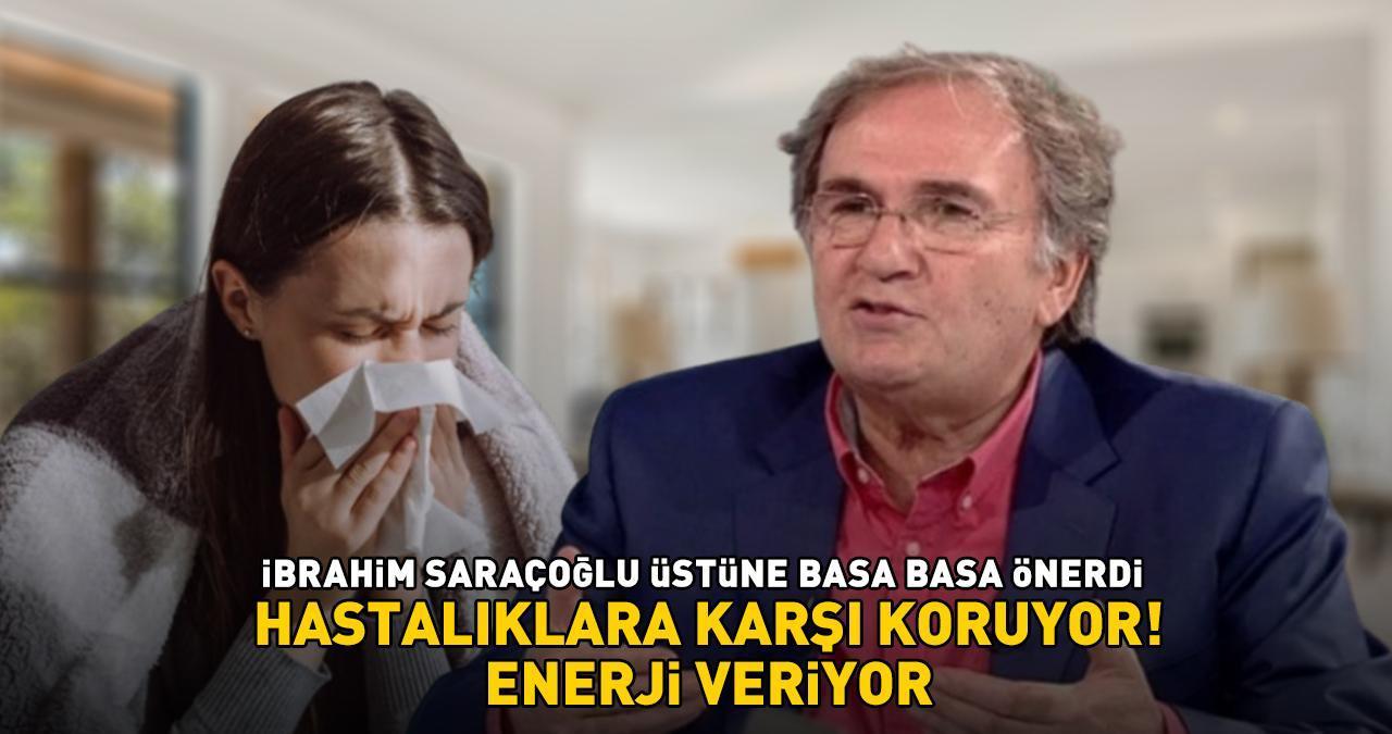 İbrahim Saraçoğlu üstüne basa basa önerdi! ‘Grip ve nezleye karşı koruyor, enerji verip cilt sağlığını destekliyor’