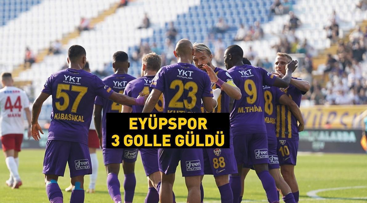 Eyüpspor, 3 puanı 3 golle aldı