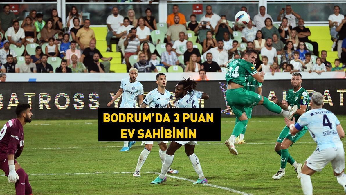 Bodrum FK, evinde 3 puanı aldı! Adana Demirspor…