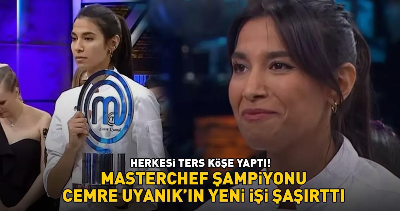 MASTERCHEF ŞAMPİYONU CEMRE UYANIK'IN YENİ İŞİ ŞAŞIRTTI! Herkes restoran açmasını bekliyordu, ters köşe yaptı