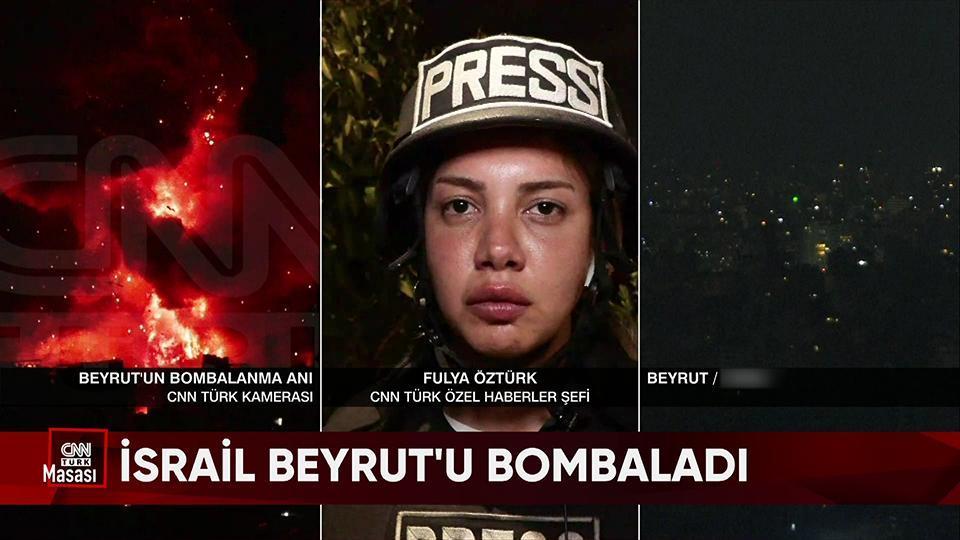 İsrail'in paylaştığı Hizbullah tüneli, Hizbullah'ın Burası Lübnan diyerek paylaştığı video ve Beyrut'un canlı yayında bombalanma anı CNN TÜRK Masası'nda ekrana geldi