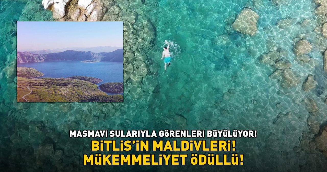 BİTLİS'İN MALDİVLERİ! Masmavi berrak sularıyla gözde tatil yerlerine taş çıkarıyor! 'Mükemmeliyet ödüllü!'