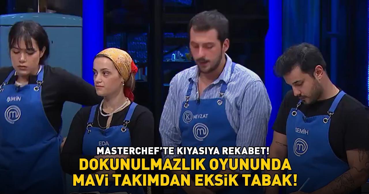 MasterChef'te 1. ve 2. eleme adayı belli oluyor! Dokunulmazlık oyununda mavi takımdan eksik tabak: 'ÖZÜR DİLERİM'