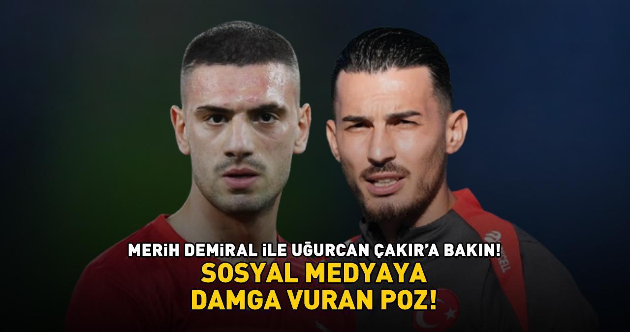 A Milli Takım'ın yıldızları Merih Demiral ile Uğurcan Çakır’a bakın! Sosyal medyayı sallayan poz