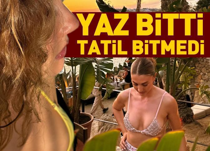 YAZ BİTTİ TATİL BİTMEDİ! Locasındaki pozlarına yorum yağdı! Böyle güzel bir kadının nasıl sevgilisi olmaz