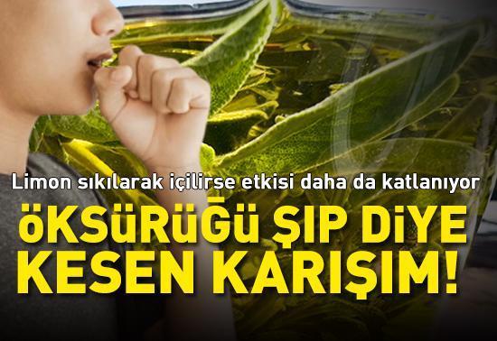 ÖKSÜRÜĞÜ ŞIP DİYE KESEN KARIŞIM! Limon sıkılarak içilirse etkisi daha da katlanıyor! 'Doğal antibiyotik' diyorlar... Boğaz ağrısı, ses kısıklığı, öksürük...