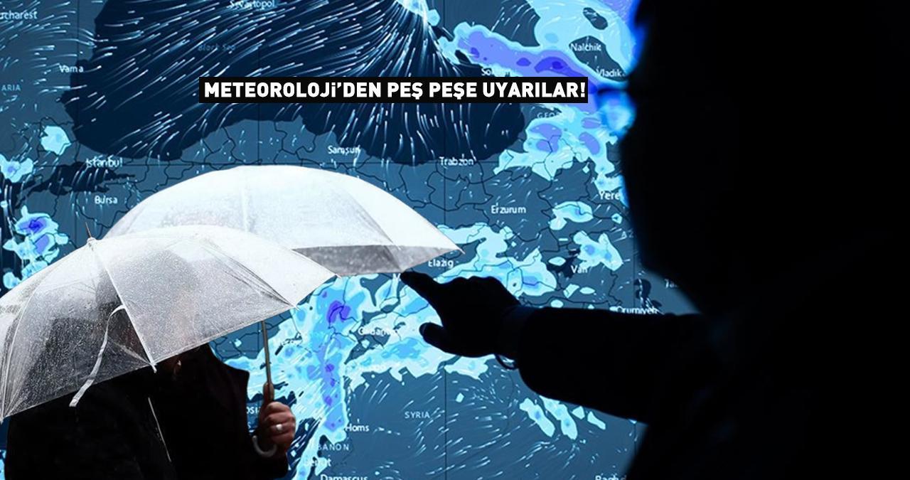 Dikkat! Meteoroloji il il uyardı: Kuvvetli gelecek! Sağanak, rüzgar, sis...