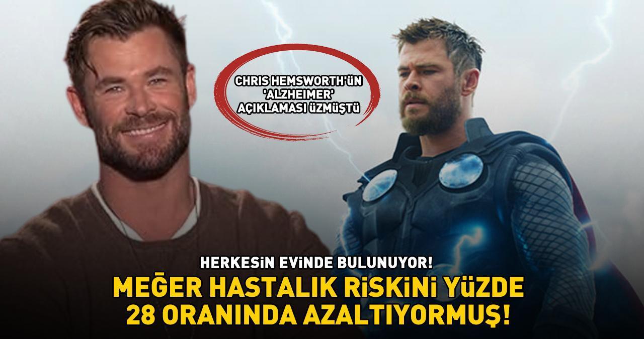 Thor'un yıldızı Chris Hemsworth'ün Alzheimer açıklaması üzmüştü! Herkesin evinde bulunuyor, meğer hastalık riskini yüzde 28 azaltıyormuş