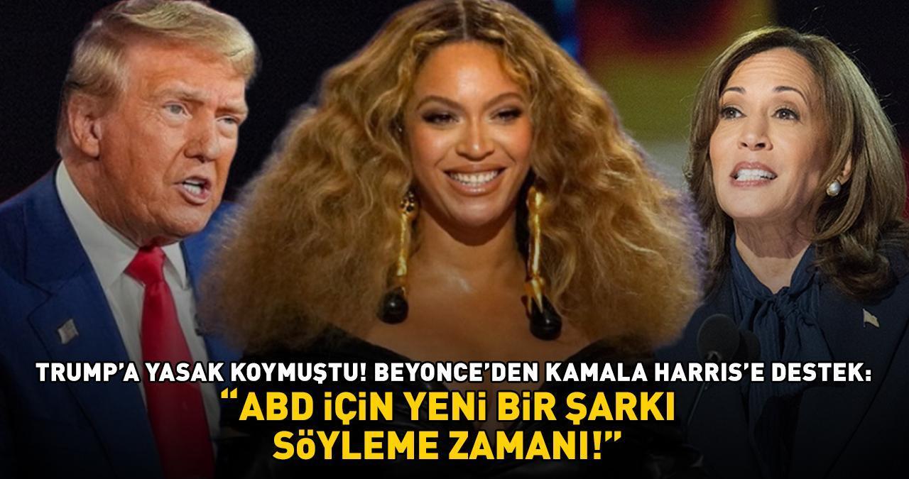 Trump'a yasak koymuştu! Beyonce'den ABD Başkan adayı Kamala Harris'e destek! 'Amerika için yeni bir şarkı söyleme zamanı'