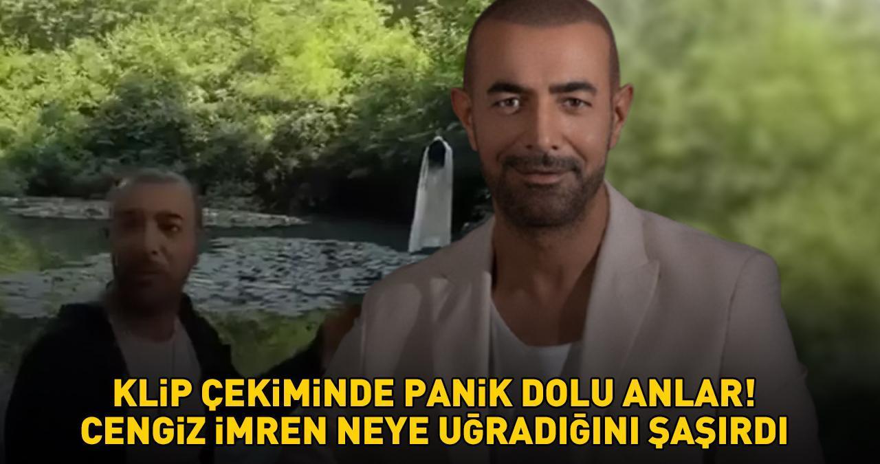 Klip çekiminde panik! Cengiz İmren şoke oldu! Kadın şarkıcı havada bayıldı