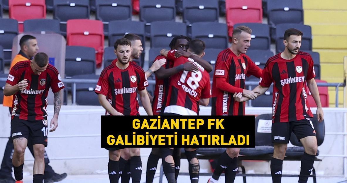 Gaziantep FK, 3 puanı 3 golle aldı