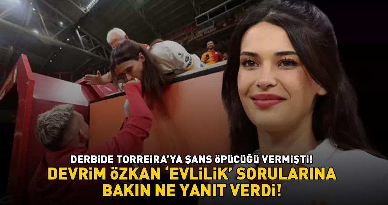 Beşiktaş derbisinde şans öpücü vermişti! Galatasaray'ın yıldızı Torreira ile aşk yaşayan Devrim Özkan'dan 'evlilik' sorusuna yanıt!